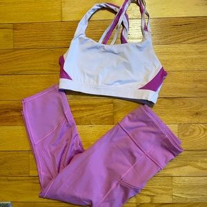Athleta sports bra and crop leggings — FULL SET